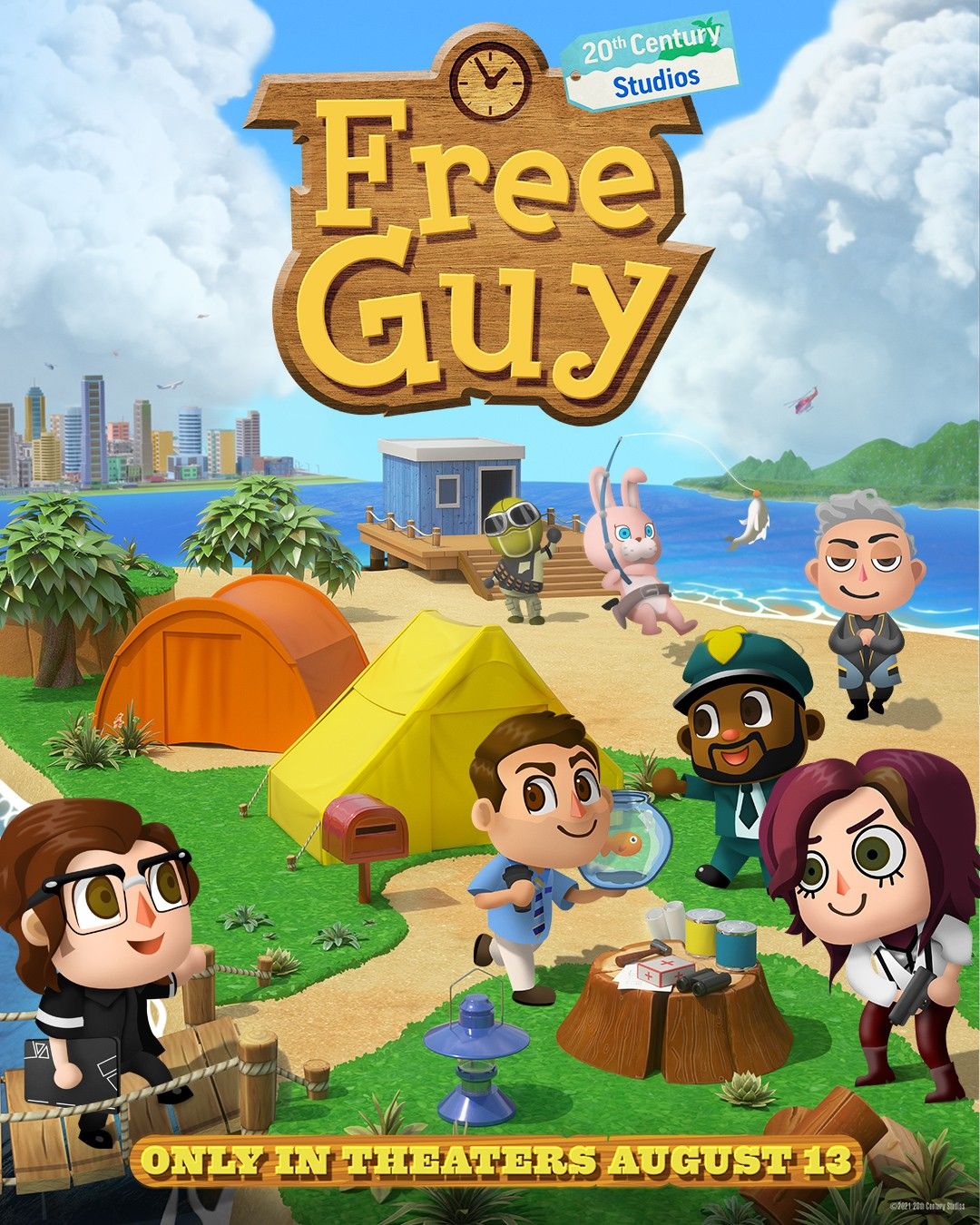 Free Guy Posters Parody Minecraft GTA Among Us Mario & More Games