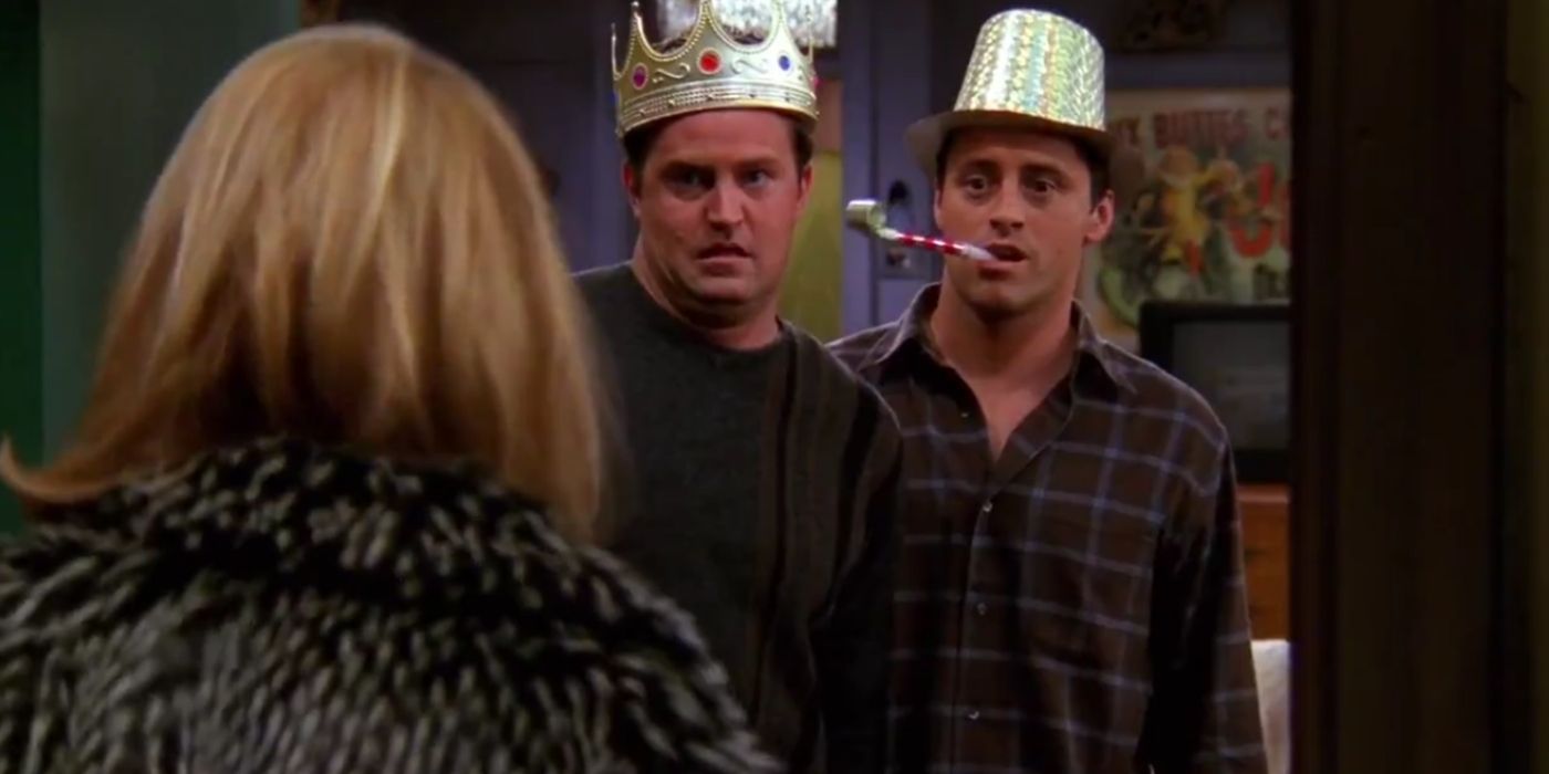 Chandler and Joey meet the prostitute in Friends