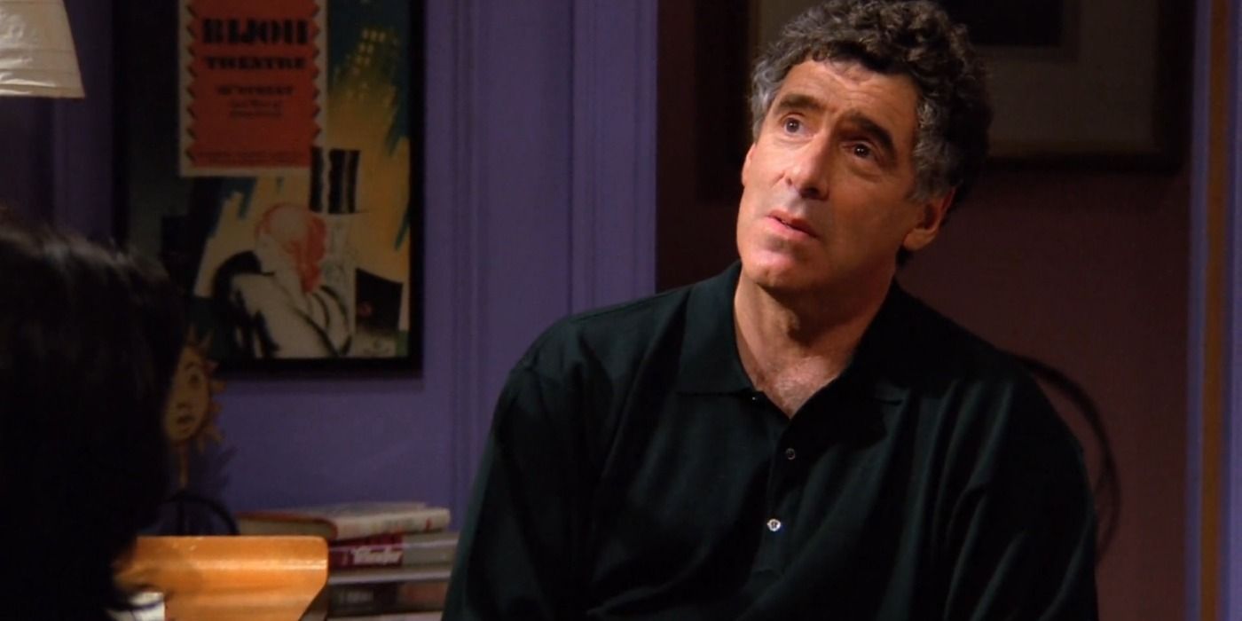 Jack Geller visita Monica em seu apartamento em Friends.