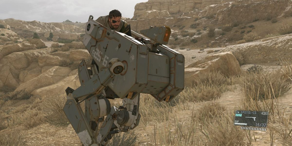Metal Gear Solid V's Walker Gear in action.