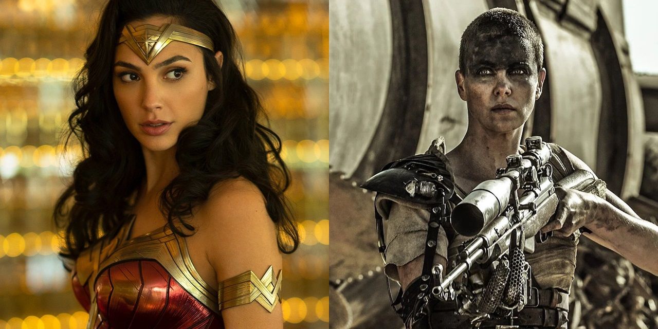 Gal Gadot in Wonder Woman 1984 and Charlize Theron in Mad Max Fury Road