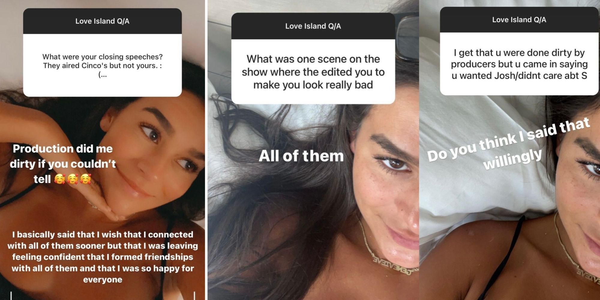 Love Island USA: Genevieve Slams Producers In Instagram Q&A