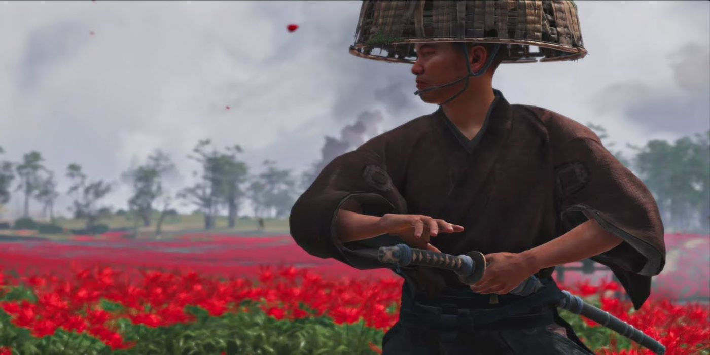 The Hirotsune boss fight in the Ghost of Tsushima video game.