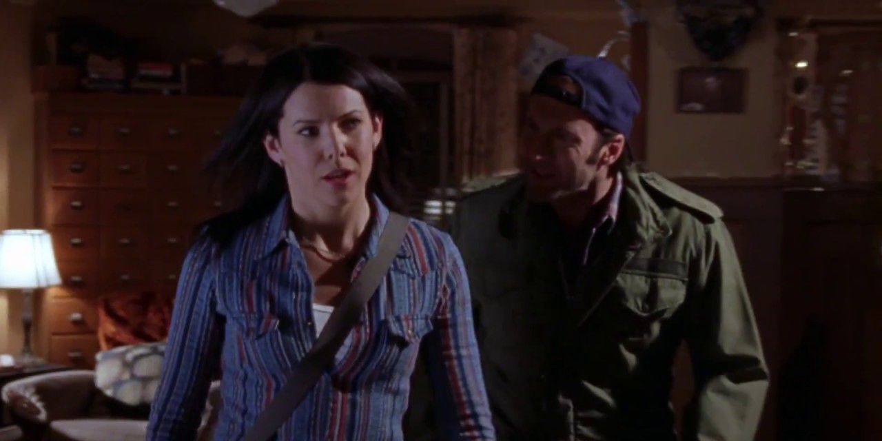 Lorelai and Luke arguing about Jess in Gilmore Girls.