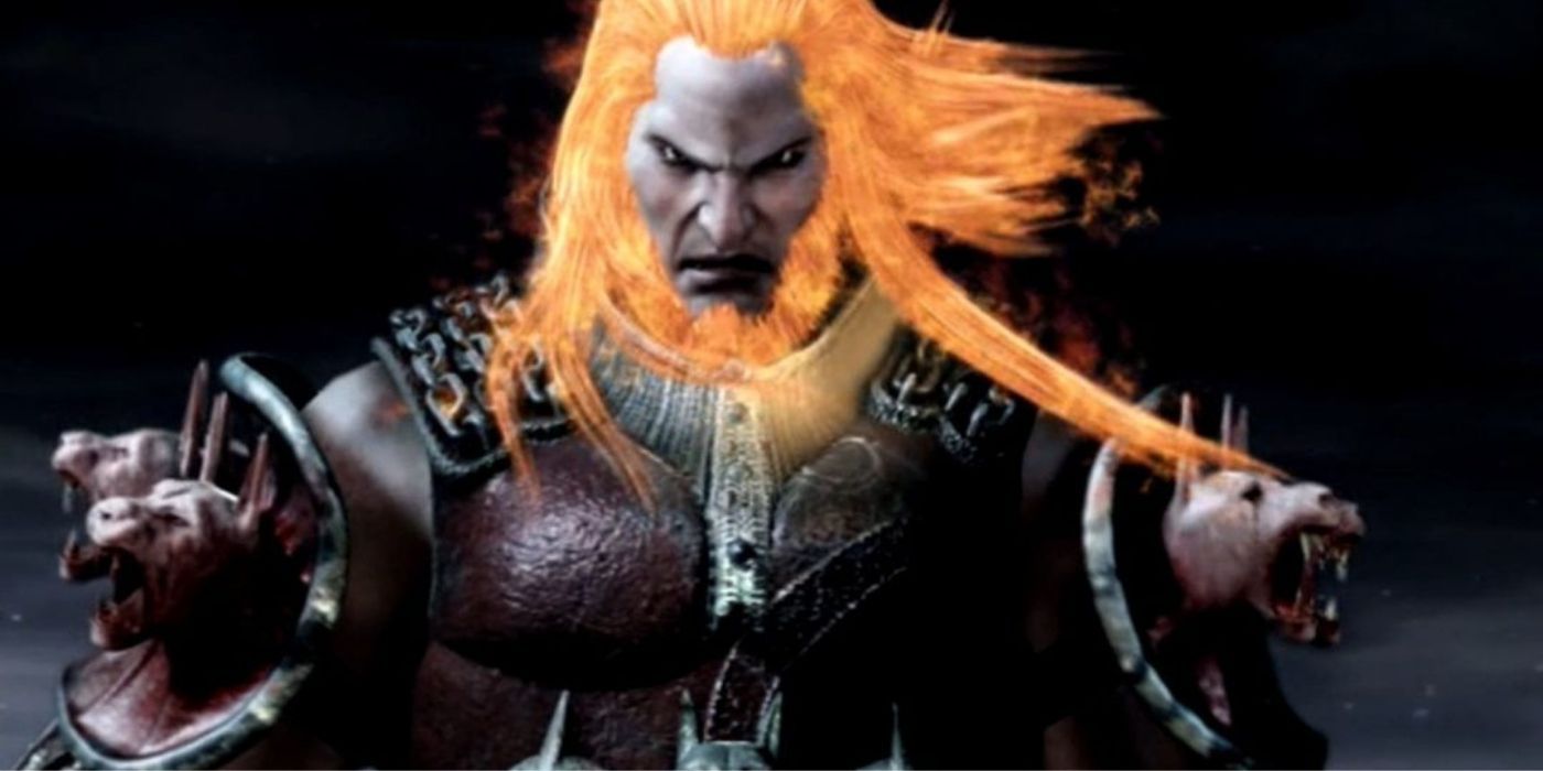 Uma imagem de Ares em God of War