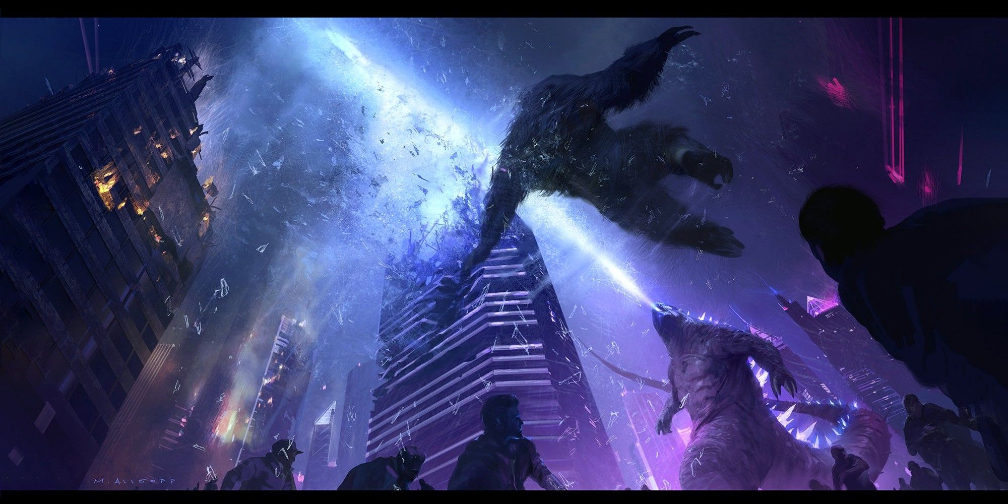 Godzilla vs. Kong Concept Art Gives New Look at Stunning Hong Kong Fight