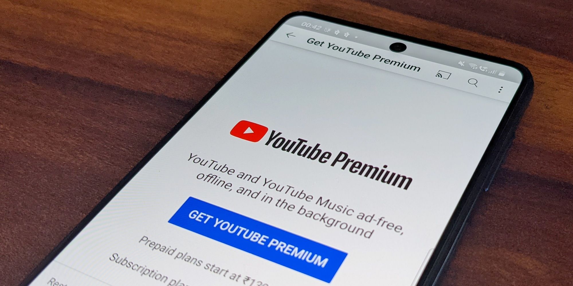 Youtube premium offline online viewing