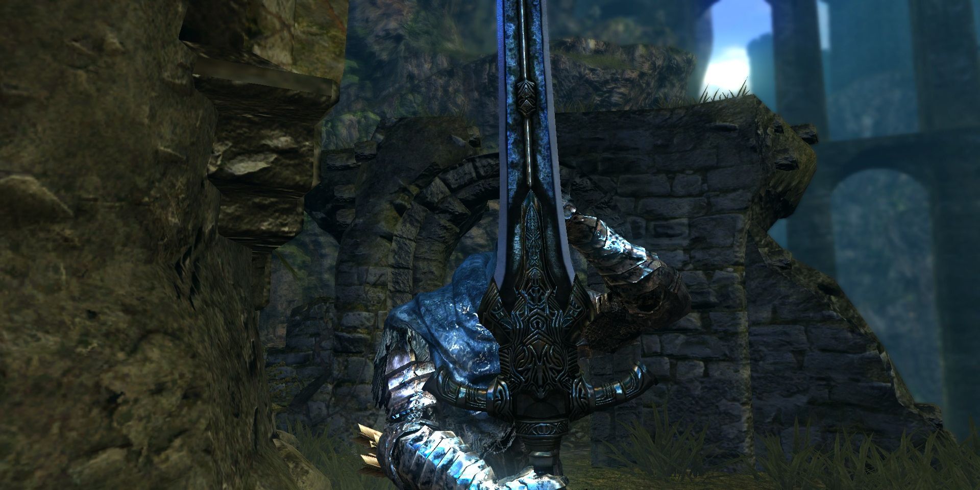 The Greatsword of Artorias in the first Dark Souls game.