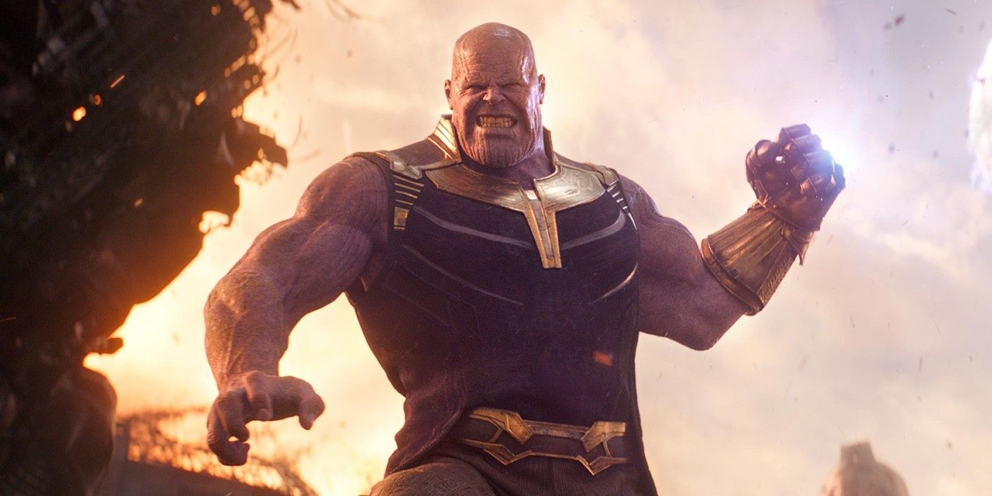 Thanos throws a moon at Iron Man in Avengers: Infinity War