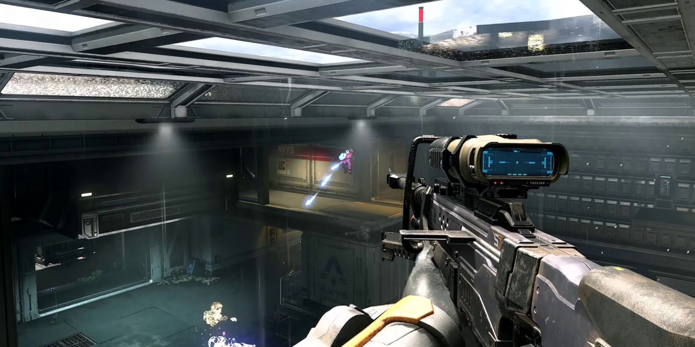 The sniper rifle in Halo Infinite