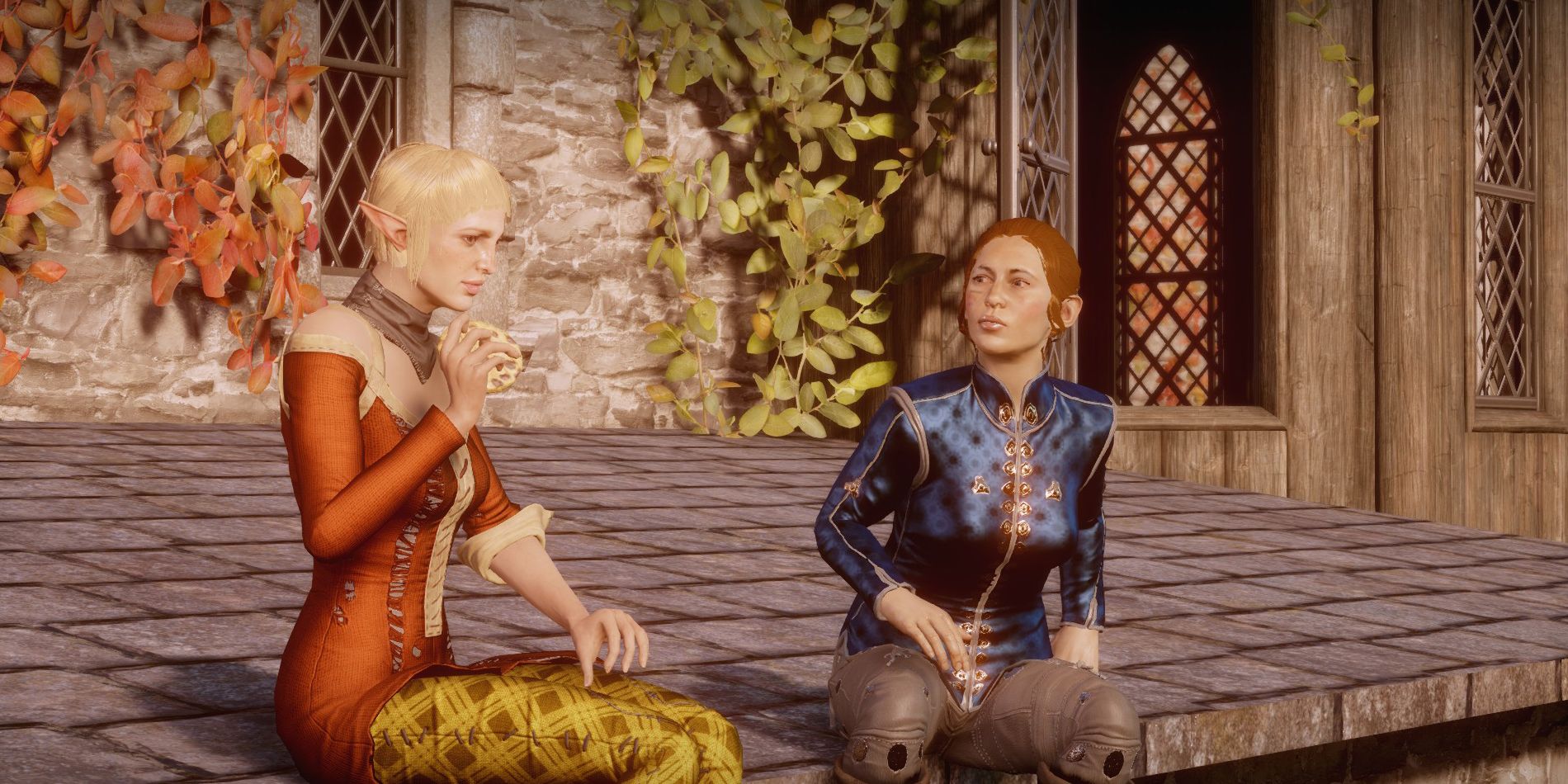 Hanging out with Sera in Dragon Age Inquisition,
