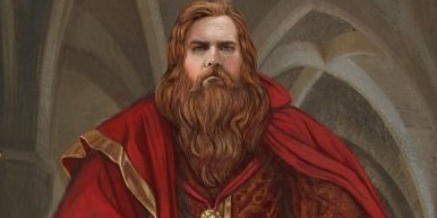 Oil portrait of Godric Gryffindor in Harry Potter