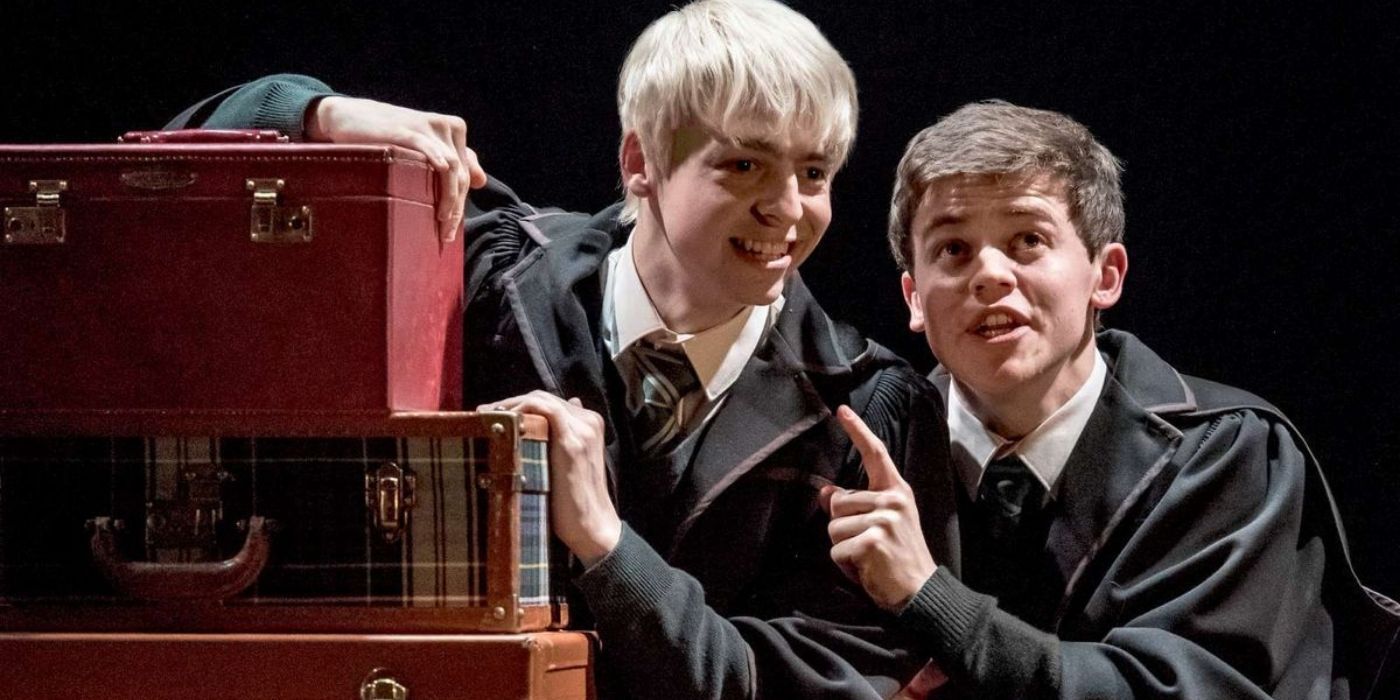 Scorpius and Albus talking in Harry Potter and the Cursed Child