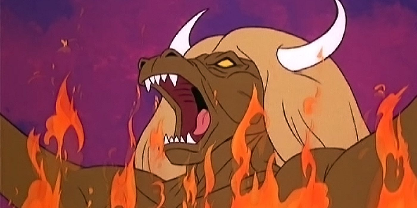 The evil Molkrom, a half-centaur with incredible magic powers in He-Man &amp; The Masters of the Universe