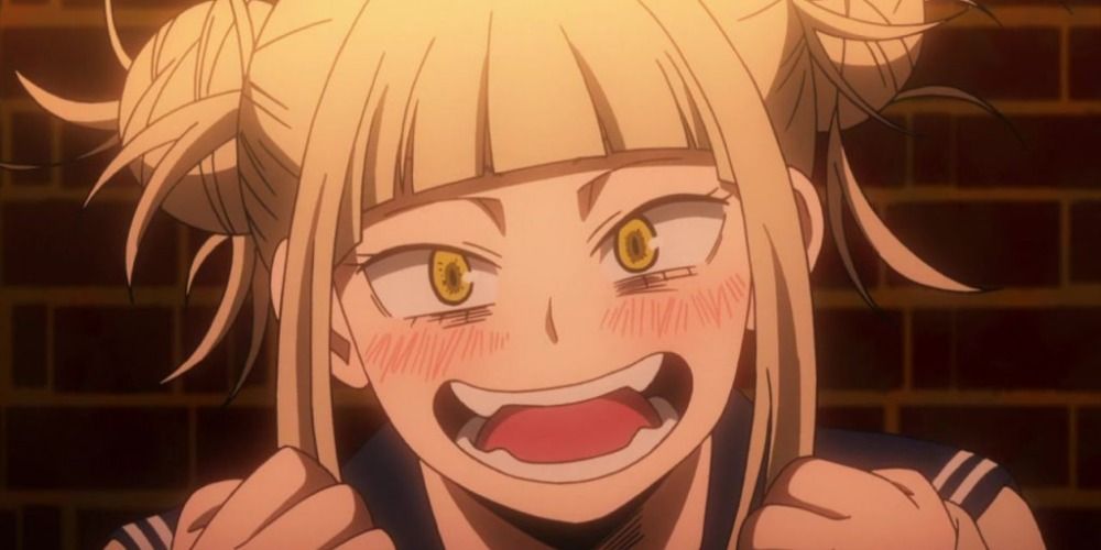Close up of Himiko Toga from My Hero Academia.