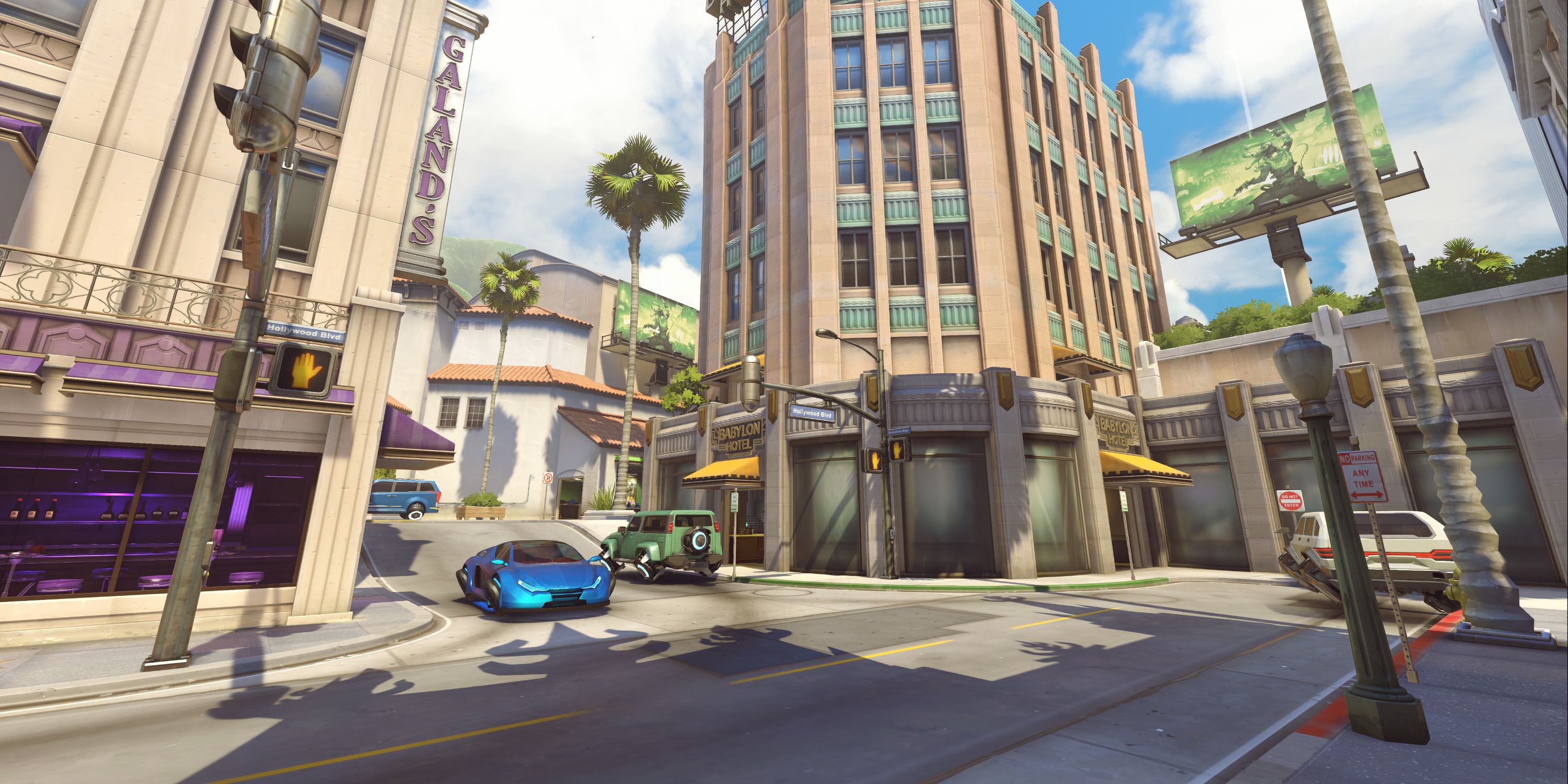 The streets of Hollywood in Overwatch