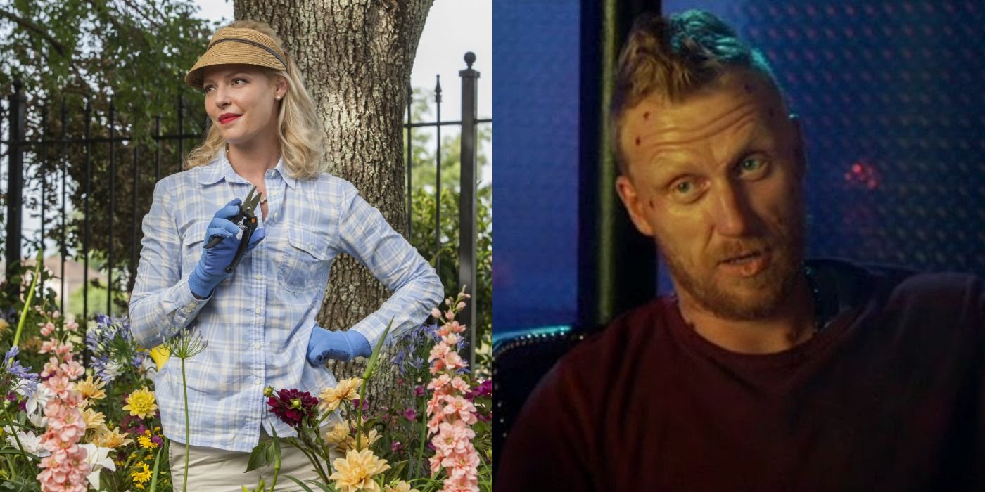 Split image showing Katherine Heigl and Kevin McKidd in Home Sweet Hell