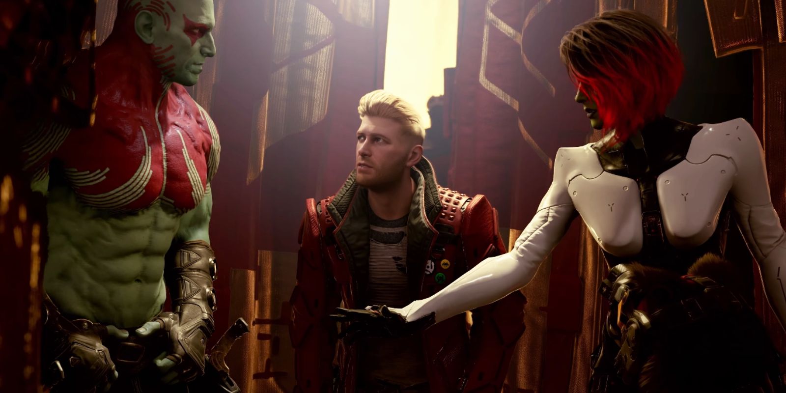 How The Guardians Of The Galaxy Game Characters Differ From The Films Star Lord Gamora Drax Rocket Groot