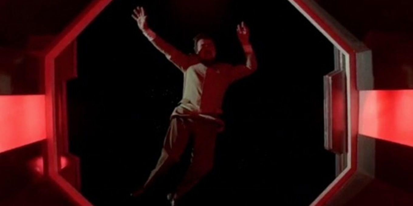 Hugo Drax drifts into space at the end of Moonraker