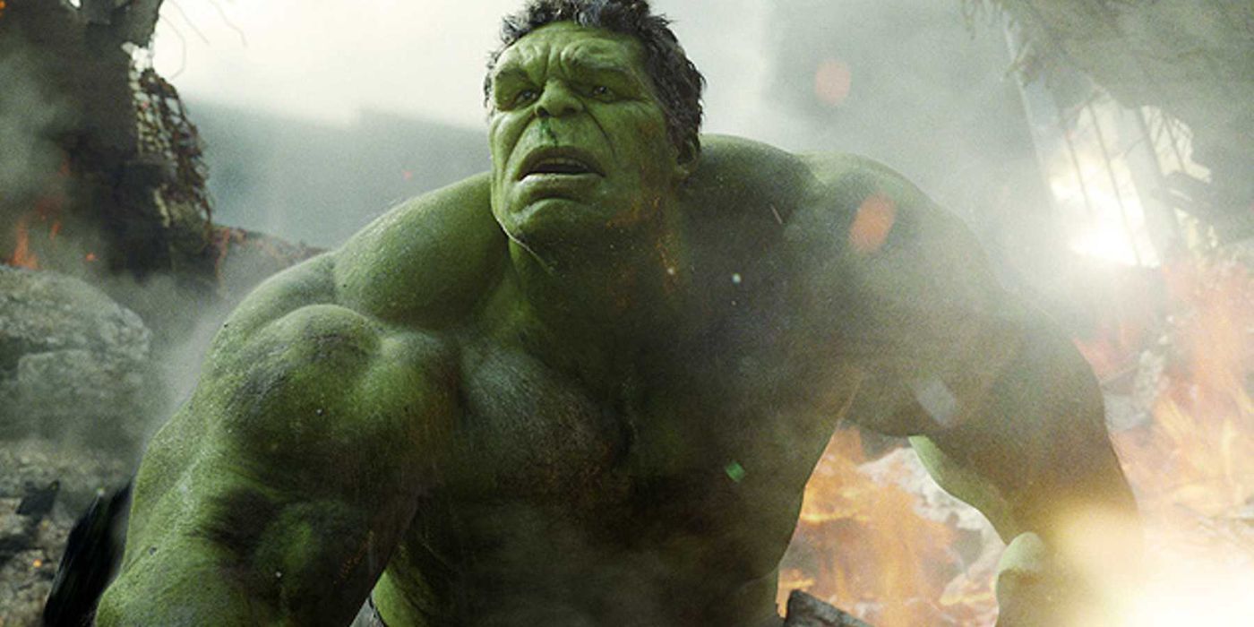 Hulk in Avengerrs during alien invasion of New York.