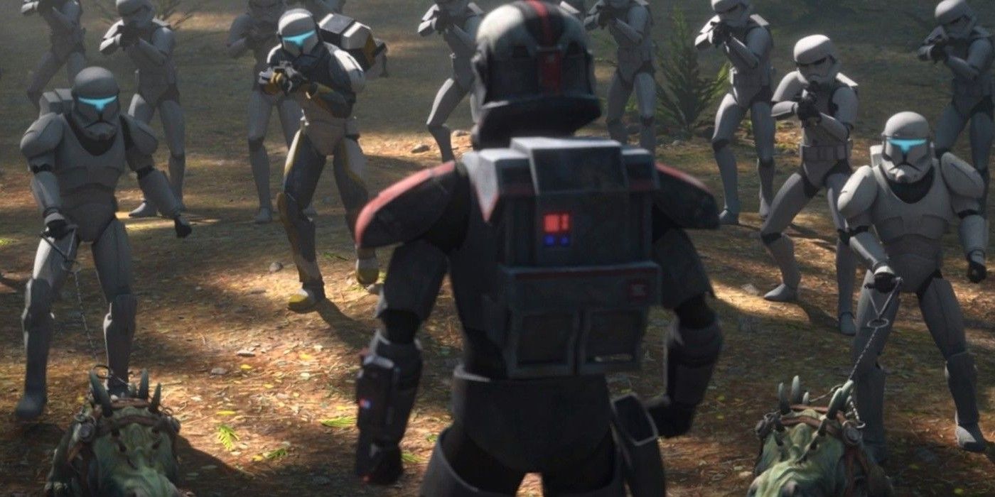 Hunter gets captured by stormtroopers in The Bad Batch