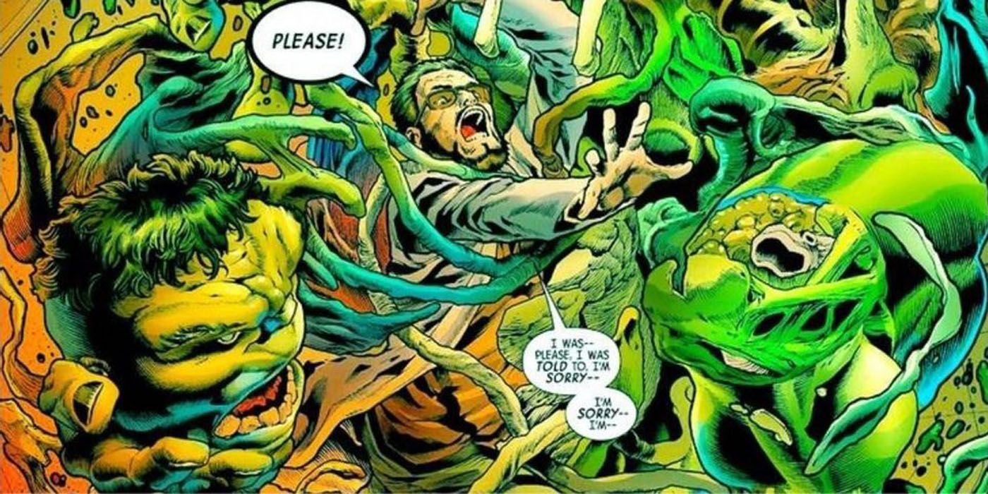 Immortal Hulk fighting for his soul.