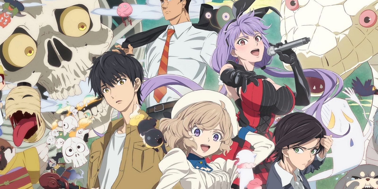 The cast of In/Spectre anime