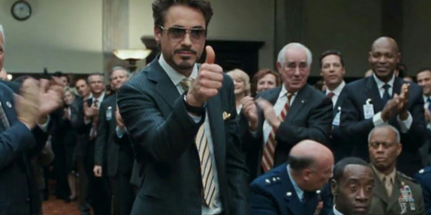 Iron Man stands up to the U.S. congress.