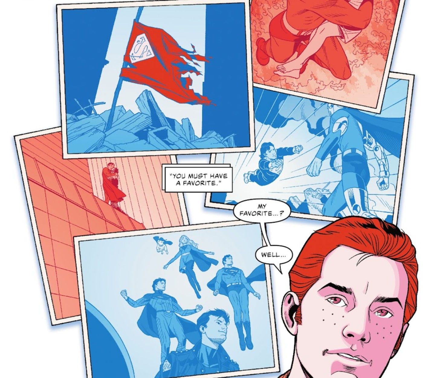 Jimmy Olsen has to choose a favorite Superman moment