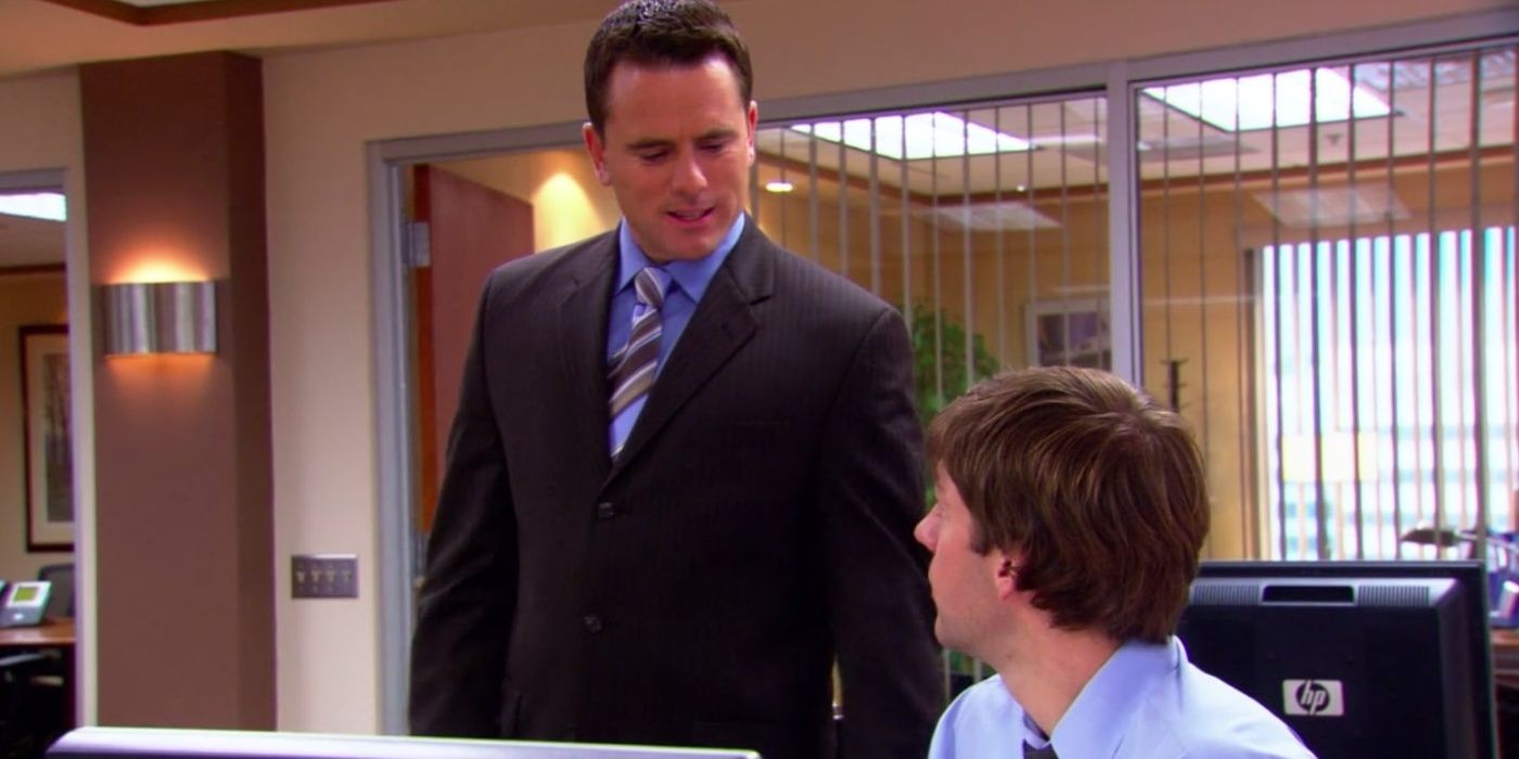 Josh talking to Jim in The Office