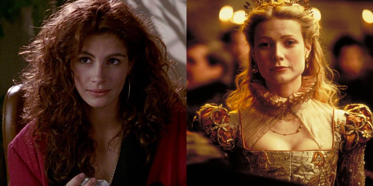 Julia Roberts in Pretty Woman and Gwyneth Paltrow in Shakespeare in Love