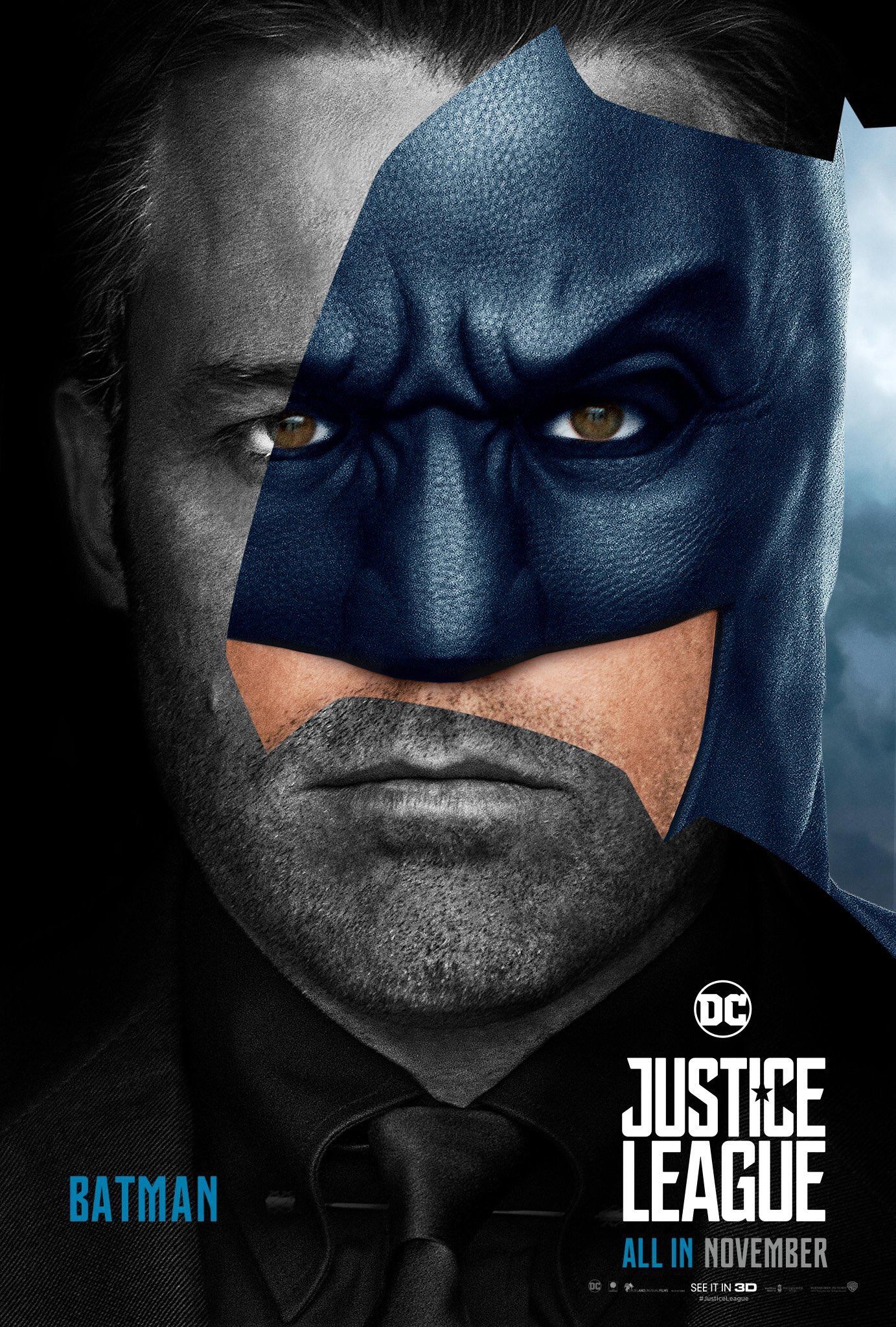 Justice League (2017) Character Movie Poster Batman