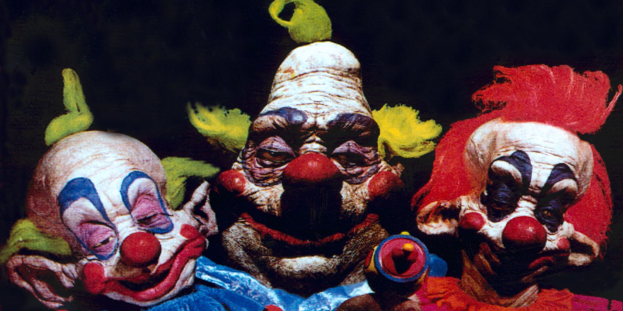 Still from the 1998 horror movie Killer Klowns from Outer Space.