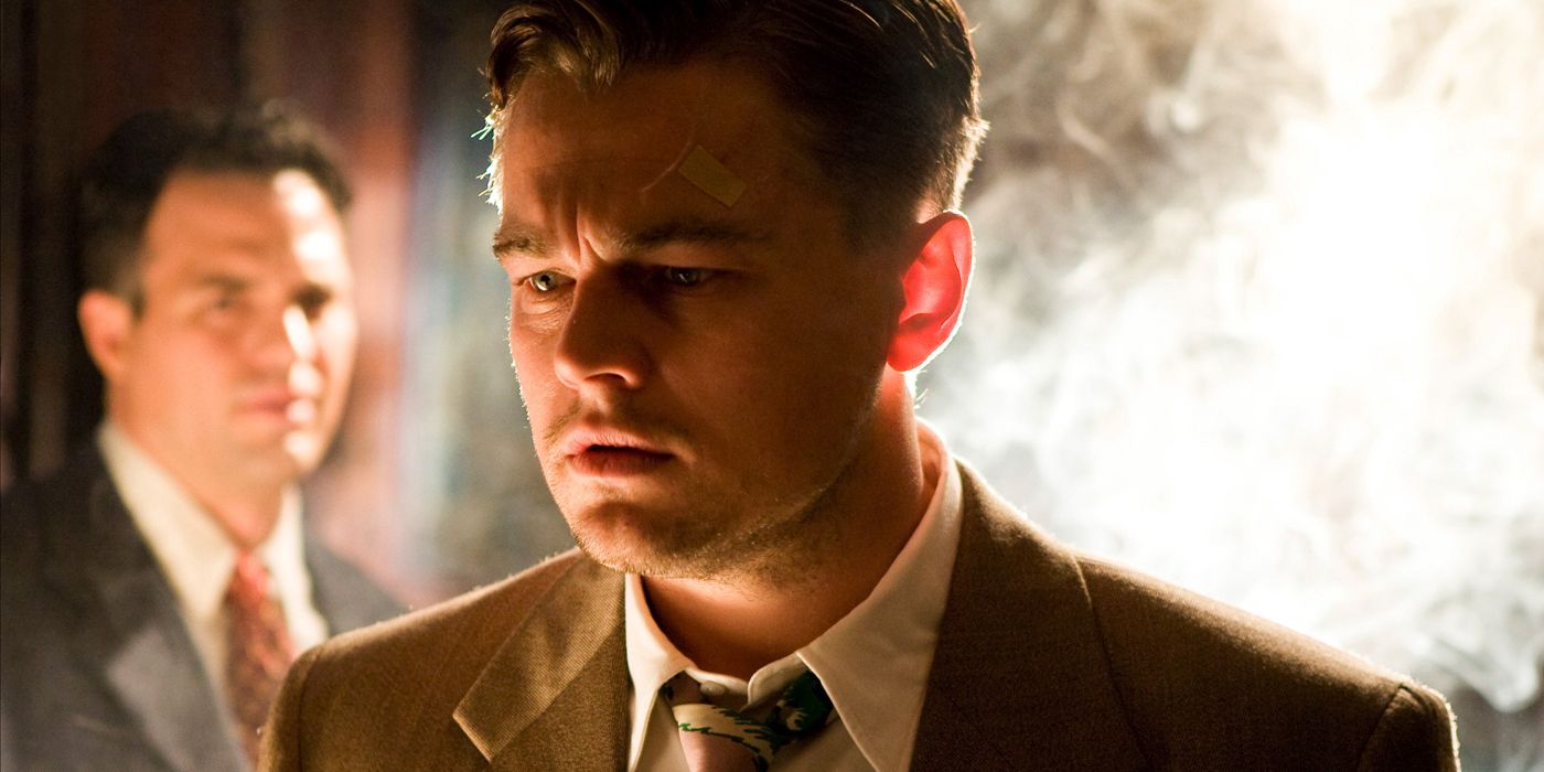 Chuck looking at Teddy in Shutter Island