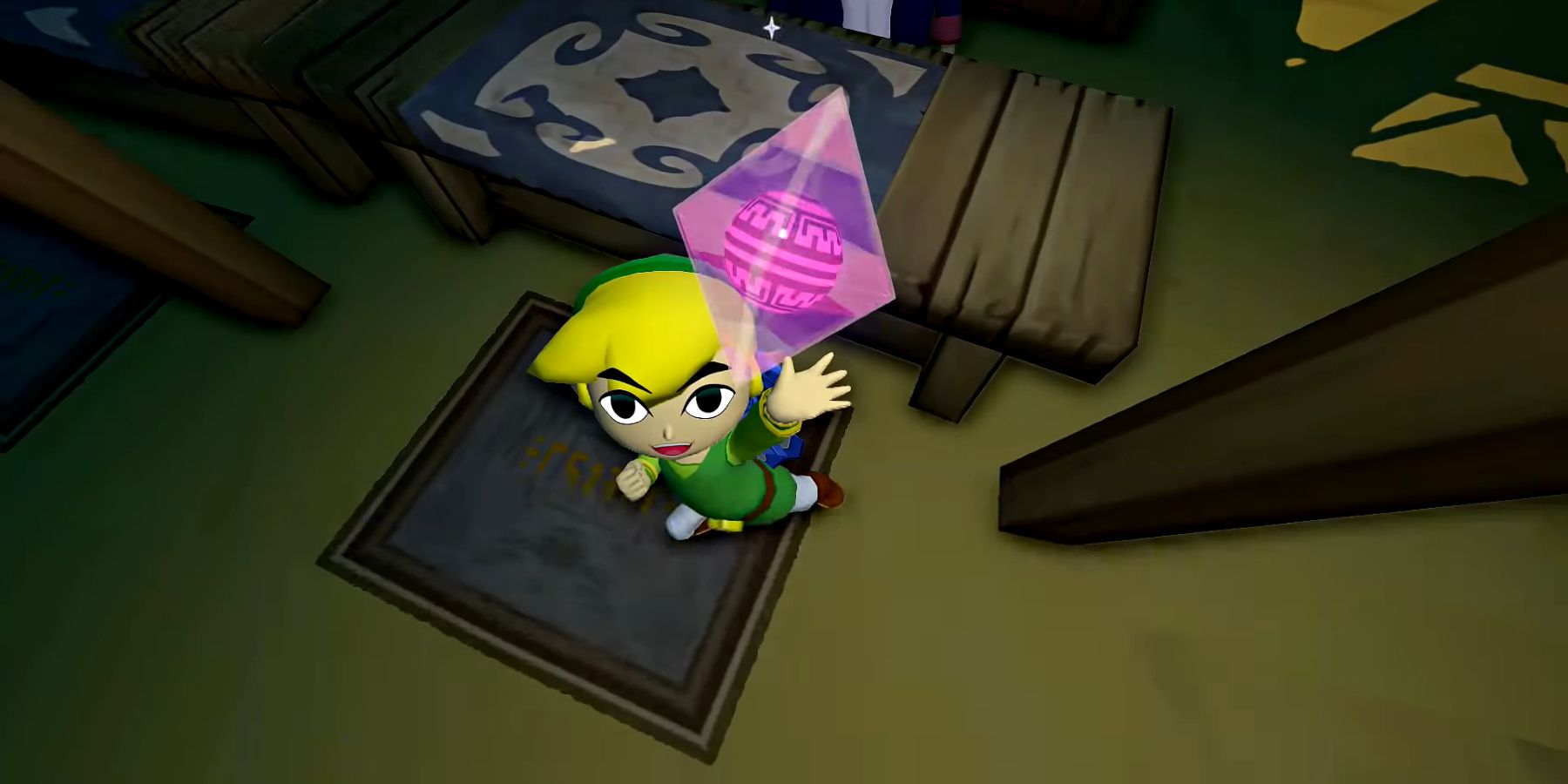 Link gaining the Magic Armor in The Legend Of Zelda: The Wind Waker HD