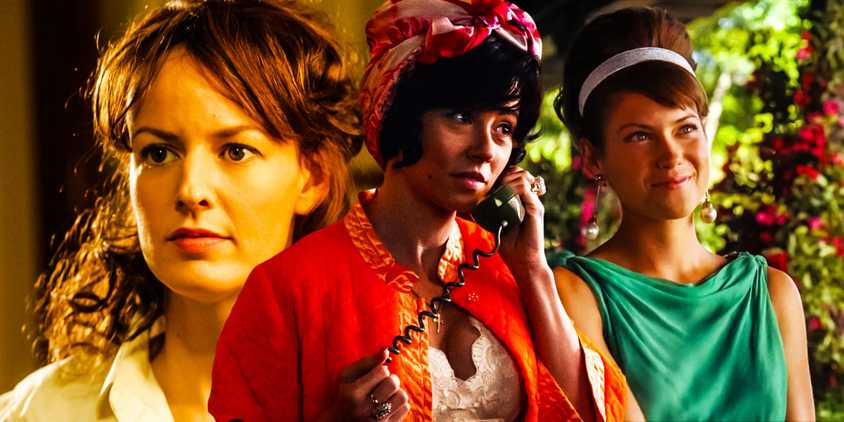 Collage of Midge, Joy, and Sylvia from Mad Men