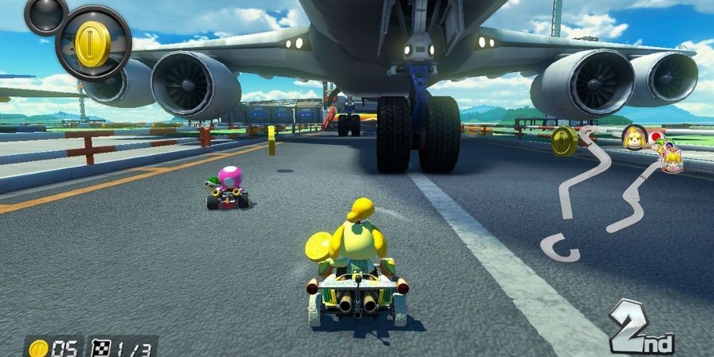 The improved graphics of Mario Kart 8