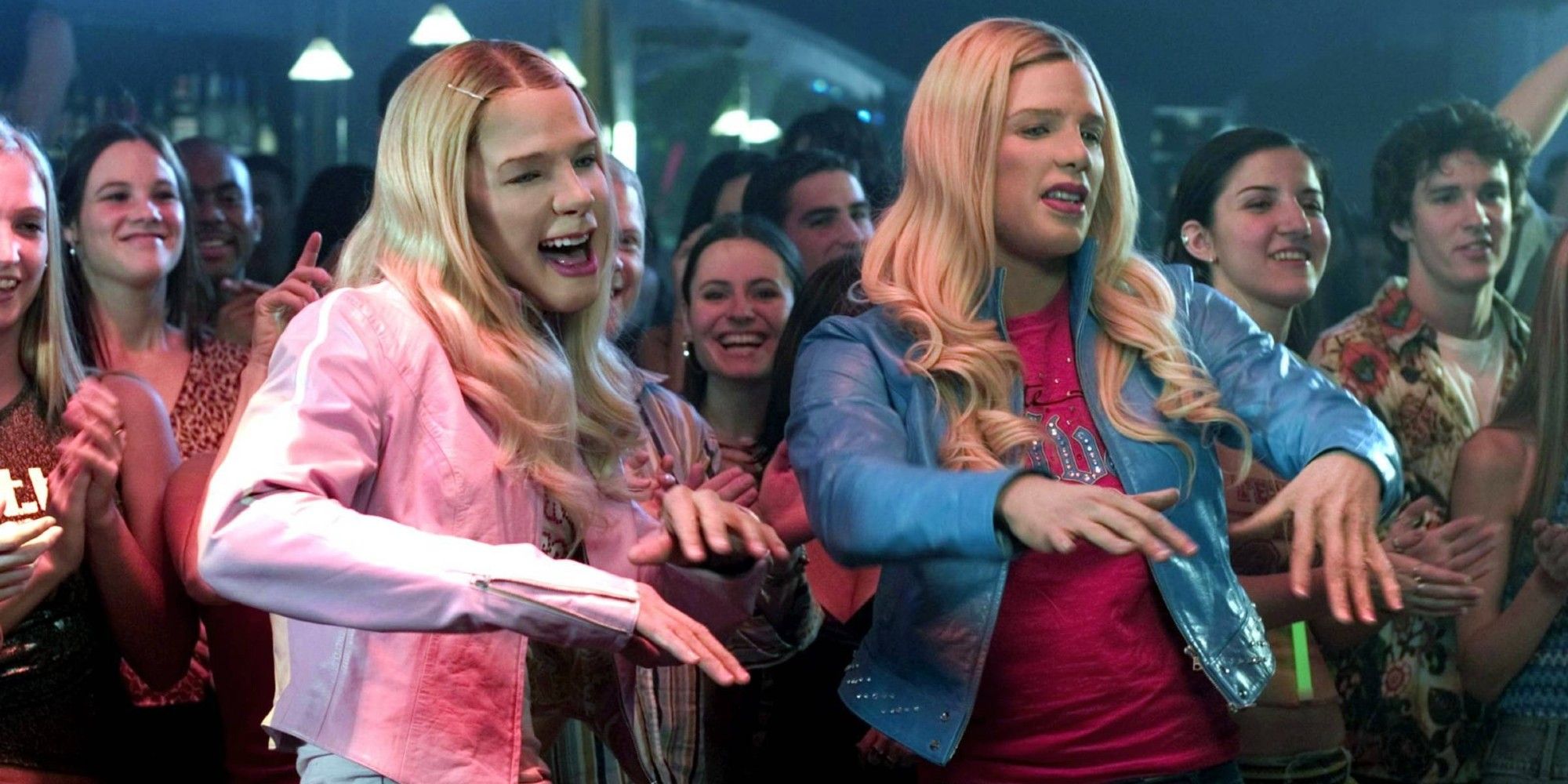 Kevin and Marcus dressed as Brittany and Tiffany in White Chicks
