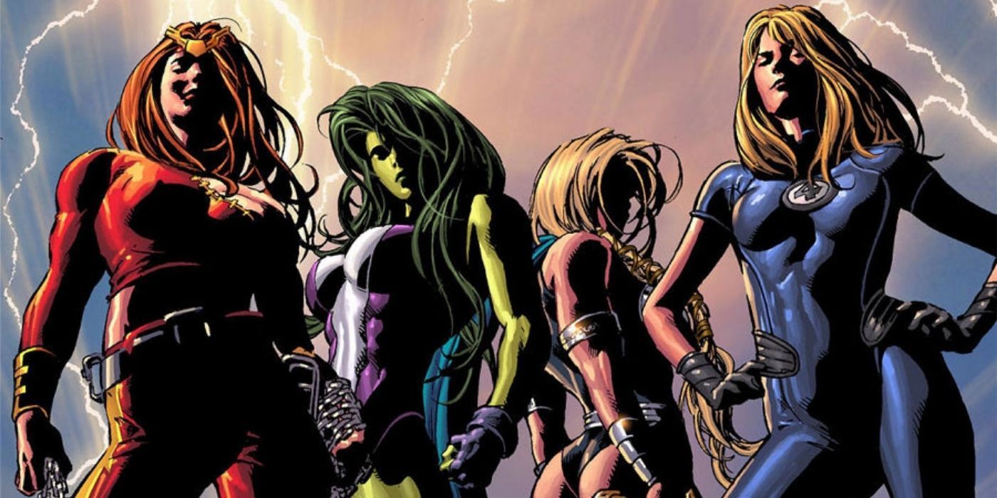 She-Hulk and the Lady Liberators assemble in Marvel Comics.