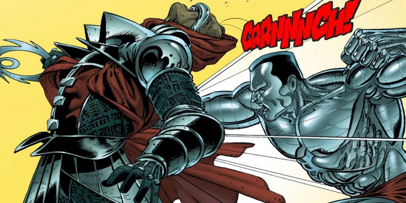 Colossus kills Ord the alien in X-Men comics