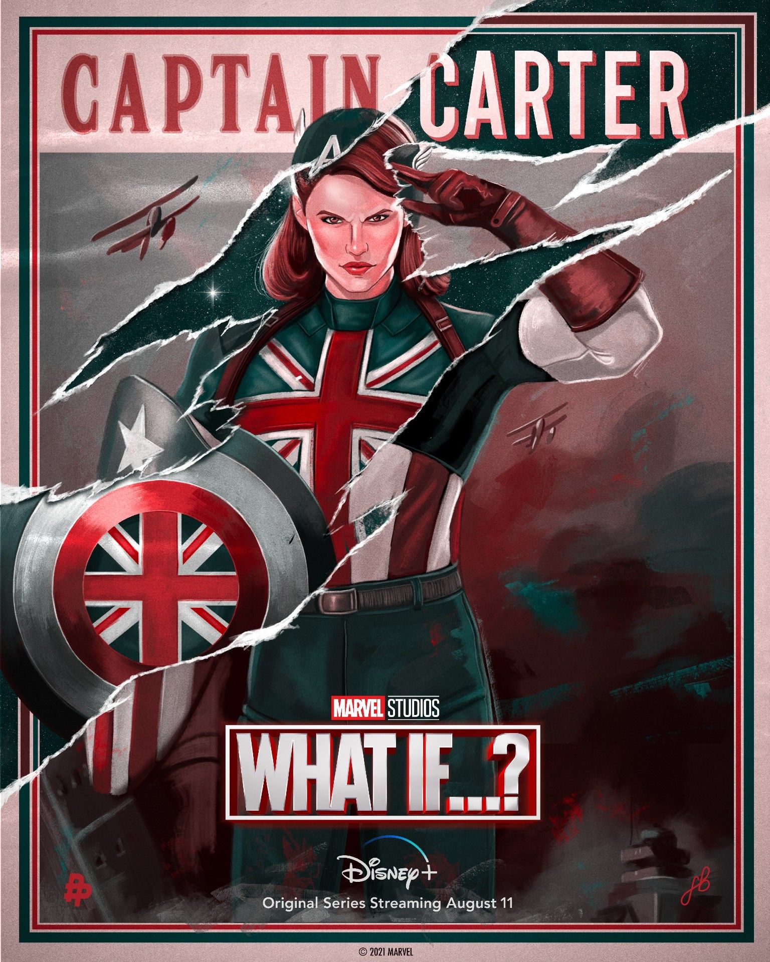 Marvel What If Peggy Carter as Captain America poster
