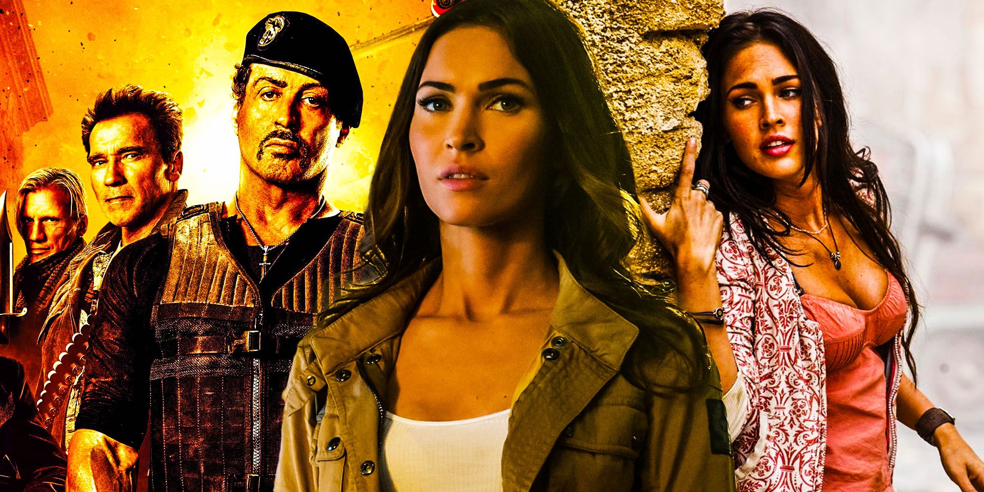 Megan Fox Transformers vingança das tartarugas ninja mutantes adolescentes caídas Expendables 4