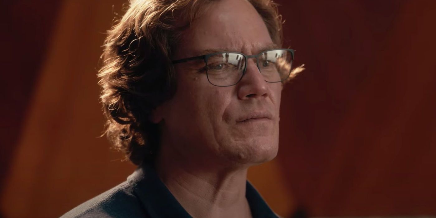 Michael Shannon in Nine Perfect Strangers looking speculative