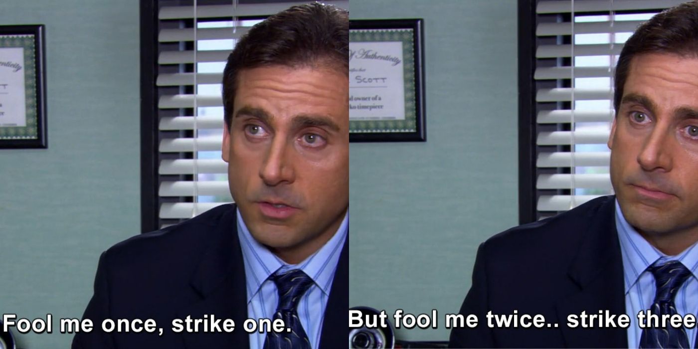 Michael's quote for fooling him on The Office.