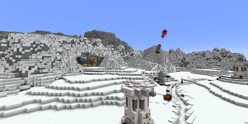 Minecraft Design Ideas For Star Wars Fans Snowy Peaks Mountain Echo Base Hoth