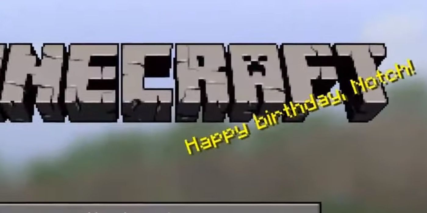 Minecraft Easter Egg Happy Birthday Notch