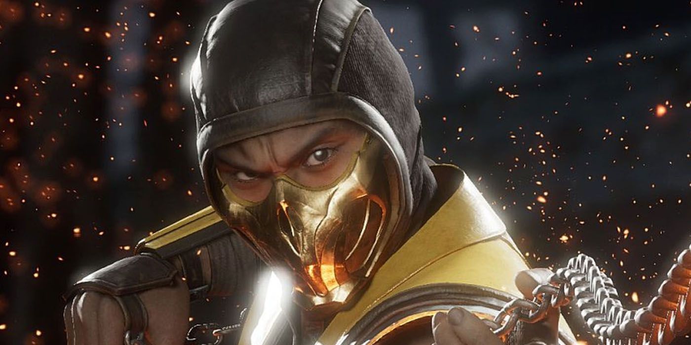 Scorpion frowning in MK 11.