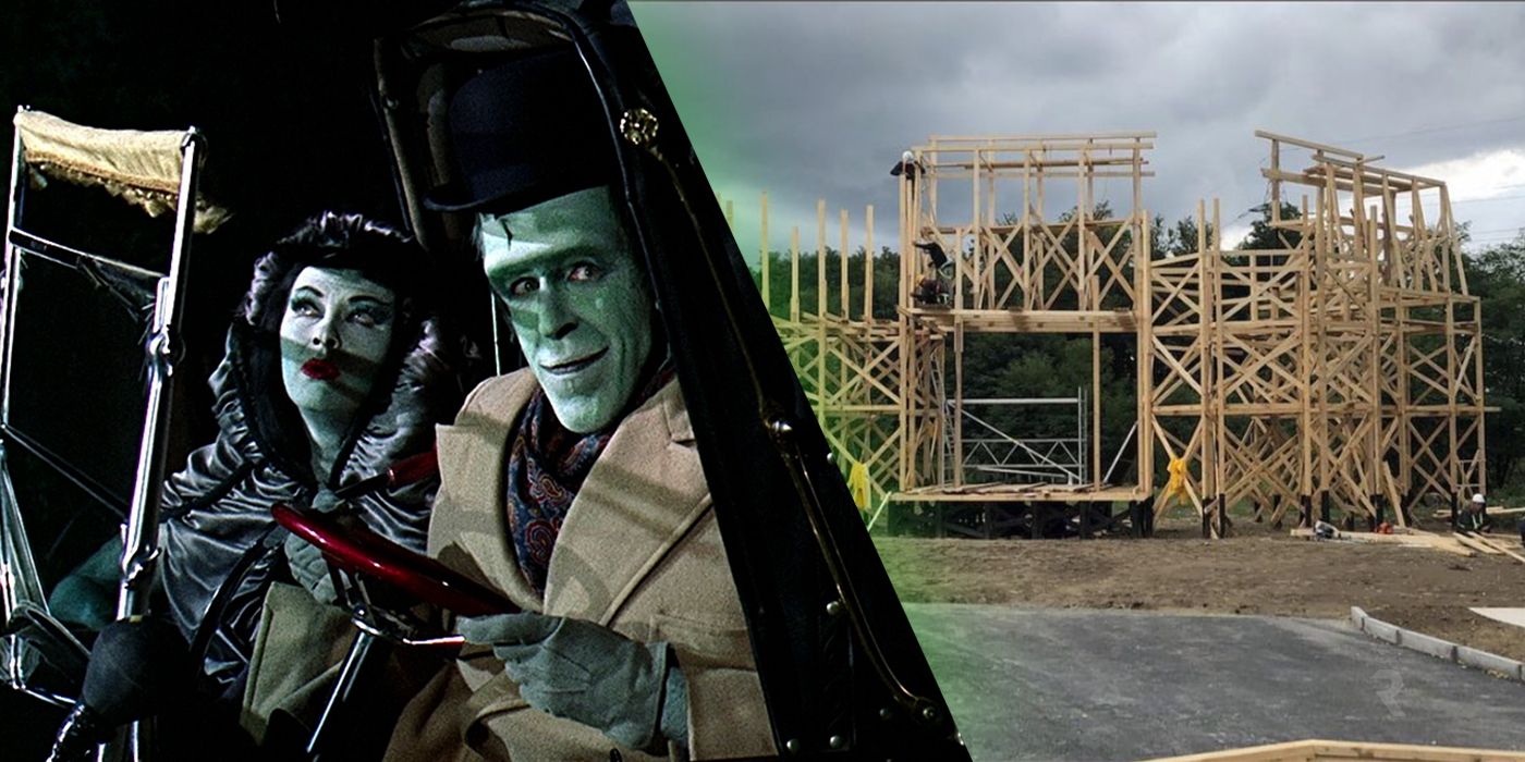 Rob Zombies Munsters Movie Begins Building 1313 Mockingbird Lane Set