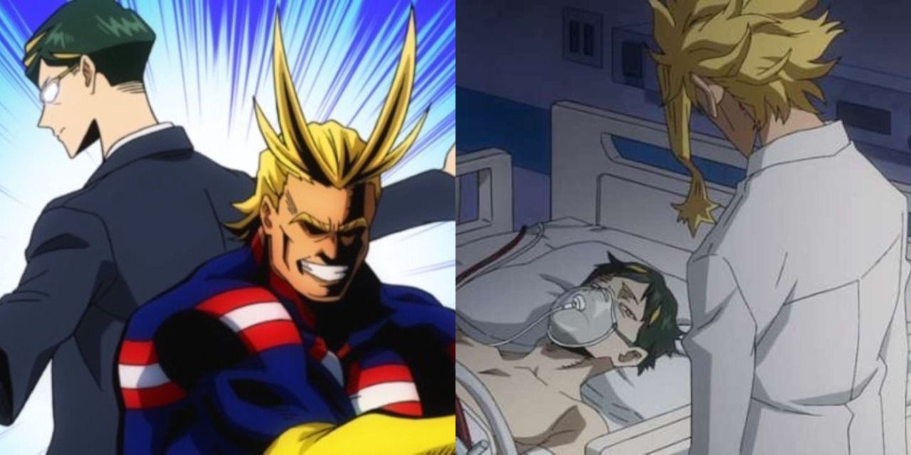 All Might and Sir Nighteye when partnered and when Nighteye is in the hospital
