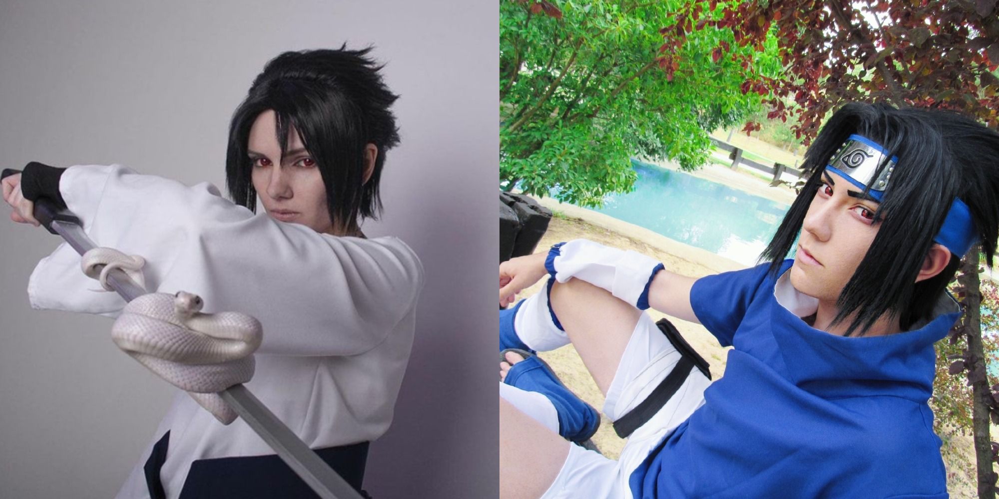 Cosplays of the characters Sasuke from Naruto.